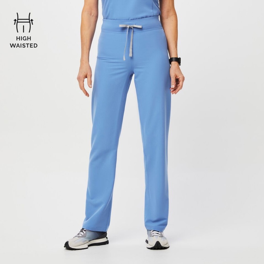 Ceil Blue High Waisted Figs Scrubs